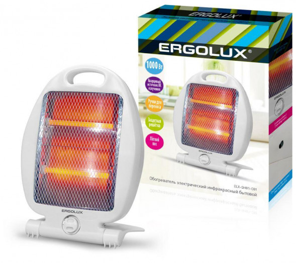 Инфракрасный обогреватель ERGOLUX ELX-QH01-C01 белый