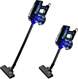 Пылесос GINZZU VS115 вертикальный черно/синий