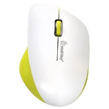 Мышь компьютерная SMARTBUY (SBM-309AG-WL) 309AG белый/лимон