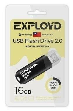 USB флэш-накопитель EXPLOYD EX-16GB-650-Black