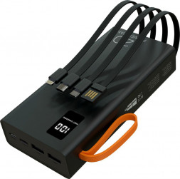 Зарядное устройство MORE CHOICE (4620202550569) PB22-20 с кабелем 2USB 2.1A - 20000mAh черный