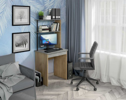 Стол компьютерный БИТЕЛ СК-4 Дуб крафт золотой/ателье светлое