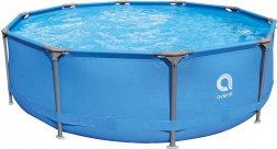 AVENLI Бассейн круглый с усиленным каркасом 12015EUV55, размер: d 305смX76см (цвет: черный мрамор) фильтр-насосом в комплекте (107367)