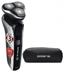 Бритва POLARIS PMR 0307RС WET&amp;DRY PRO 5 BLADES+ черный/хром