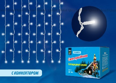 Занавес с коннекторами UNIEL UL-00001356 ULD-C2030-240/TWK WHITE IP67