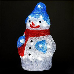 Фигура светодиодная ВОЛШЕБНАЯ СТРАНА Фигура светодиодная из акрила Снеговик 30LED (106184)