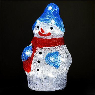 Фигура светодиодная ВОЛШЕБНАЯ СТРАНА Фигура светодиодная из акрила Снеговик 30LED (106184)