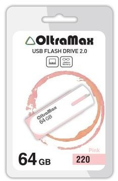 USB флэш-накопитель OLTRAMAX OM-64GB-220-розовый
