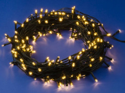 Гирлянда UNIEL (UL-00007308) ULD-S2000-200/DGA WARM WHITE IP20 Гирлянда светодиодная, 20м. 200 светодиодов. Теплый белый свет. Провод зеленый. ТМ Uniel