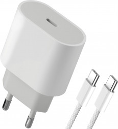 СЗУ DEFENDER (83222) UPA-121 20W, USB C,кабель Type-C,белый