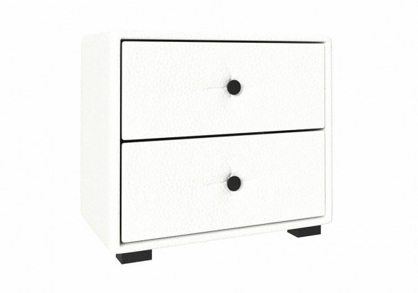 Тумба прикроватная НК-МЕБЕЛЬ TANGO тумба прикроватная Белый (кож. зам.) 72306844 (1 кор.)