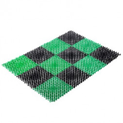 Коврик VORTEX 23001 Коврик ТРАВКА 42*56см черно-зеленый