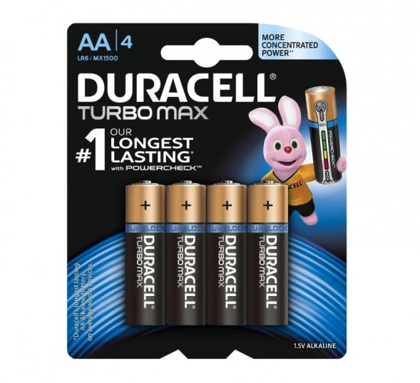 Элементы питания DURACELL LR6-4BL TURBO (Б0014049)