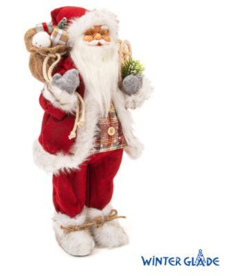 Новогоднее украшение WINTER GLADE Санта Клаус 46 см M97 (6)