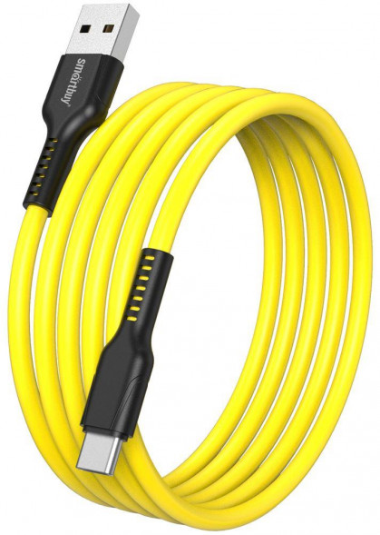 Кабель SMARTBUY (iK-3112-S21by) S21 Type C желтый, 3 А, сил., 1 м