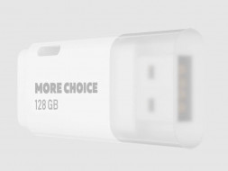 Флэш-накопитель MORE CHOICE (4610196405105) MF128 - белый