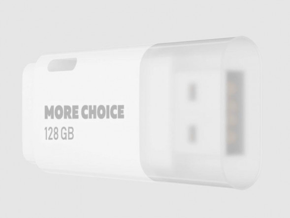Флэш-накопитель MORE CHOICE (4610196405105) MF128 - белый