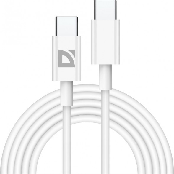 Кабель DEFENDER (87537) USB кабель F182 TypeC-TypeC 2м, белый