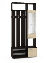 Шкаф МЕБЕЛЬ-КОМПЛЕКС Шкаф МЦН Милан Венге/Дуб Сонома (3 пак)