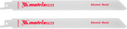 Полотна для электролобзика MATRIX Полотна по металлу для сабельной пилы S1122EF 200 / 1,4 мм, Bimetal, 2 шт., PRO// MATRIX Полотна по металлу для сабельной пилы S1122EF 200 / 1,4 мм, Bimetal, 2 шт., PRO//