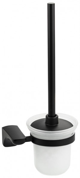 Ерш TITAN 76162 Ёрш для унитаза стеклянный с креплением к стене , чёрного цвета