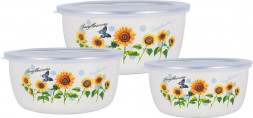 Набор мисок ZEIDAN Z-80625-03 подсолнухи