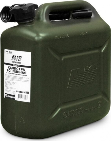 Канистра топливная AVS TPK-Z 10 пластик.10л. (тёмн.зелён.) AVS TPK-Z 10 пластик.10л. (тёмн.зелён.)