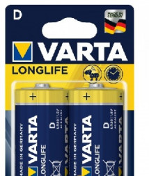 Элементы питания VARTA LR20 D BL2 LONGLIFE ALKALINE 1.5V (4120) (4120113412)