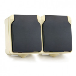 розетка SMARTBUY (SBE-04w-16-S2-Z) Сатурн розетка 2-местная