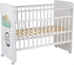 Кровать детская ФЕЯ Кроватка детская Фея 702 Ежик на шаре, белый (1 кор)