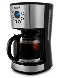 Кофеварка капельная KITFORT KT-728 черный/серебристый