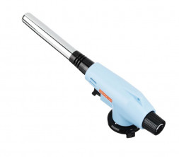 Горелка газовая ЧИНГИСХАН Горелка газ. с пьезо, цанг.захват, узк.сопло, пласт.,латунь, для пайки,резак; 20х6х4см 116-027