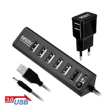 USB хаб GINZZU GR-315UAB