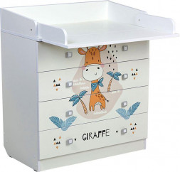 Комод ФЕЯ Комод Фея 1580 Жирафик, белый (1 кор)