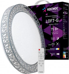 Светодиодный настенно-потолочный светильник КОСМОС KSLofG75W белый