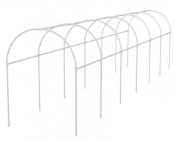 Комплектующие к парникам PALISAD Каркас парника пластиковый 500 х 110 х 120 см, дуга d20мм, белый 63902
