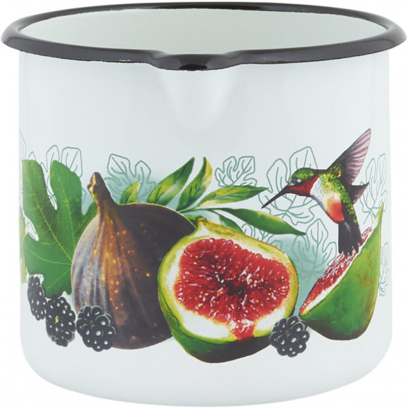 Кружка КМЗ 40104-072/4 эмал 1,0л с рис, с носиком