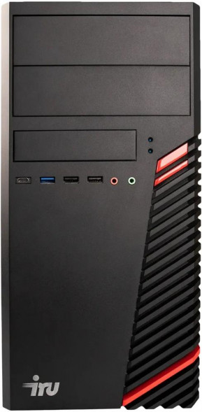 IRU ПК Home 310H6SM MT i3 12100 (3.3) 8Gb SSD256Gb UHDG 730 Free DOS GbitEth 400W черный (1900979)