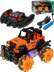 Игрушка NO NAME Машина на р\у,трюк,свет,USB,12х12х16,5см,3.7v литиевая батарея,пульт 2*AA не в к-те (арт.2402721)