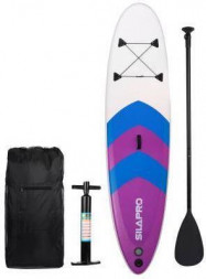 Доска SUP SILAPRO Доска SUP 305x76x10см, 5 пр(насос, мешок, веревка, весло, ремкомплект) полипропилен,EVA,PVC (130-034)