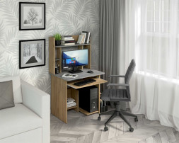 Стол компьютерный БИТЕЛ СК-5 Дуб крафт золотой/ателье светлое