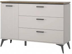 Корпусная мебель АНРЭКС VINATI Тумба 1D3S Цвет ПЕРСИДСКИЙ ЖЕМЧУГ/АМАРОК (3 уп.)