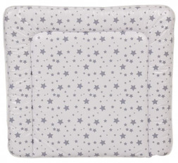 Матрас POLINI Матрас для пеленания Polini kids Звезды на комод, 77х72 см, белый-серый (1кор)