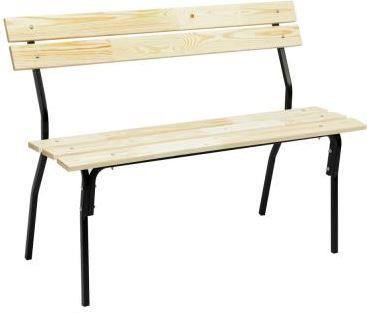 Скамейка INBLOOM Скамейка ХИТ 118x51x86 см, древесина хвойных пород + металл (175-006)