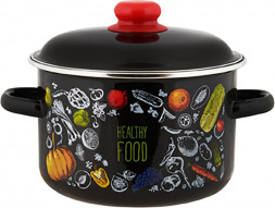 Кастрюля APPETITE 1RD201M Healthy food эмал цил 4,0л