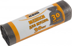 Мешки д/мусора РЫЖИЙ КОТ Мешки д/мусора 30л, 30шт, ПНД черные (310101)