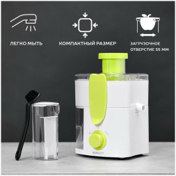 Соковыжималка SCARLETT SC-JE50P01 белый с зеленым