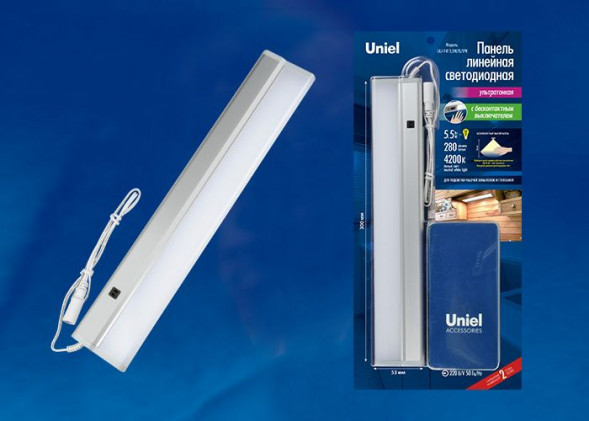 Светильник UNIEL (UL-00002883) ULI-F41-5,5W/4200K/DIM SENSOR IP20 SILVER