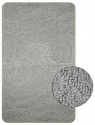 Коврик д/ванной комнаты САНАКС 00317 Коврик в ванную CLASSIC UNI 202018 двойной СЕРЫЙ 55х90 + 45х55 см 100% полиэстер , ворс 11 мм