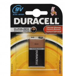 Элементы питания DURACELL (6006) 6LR61-1BL BASIC (00000754)